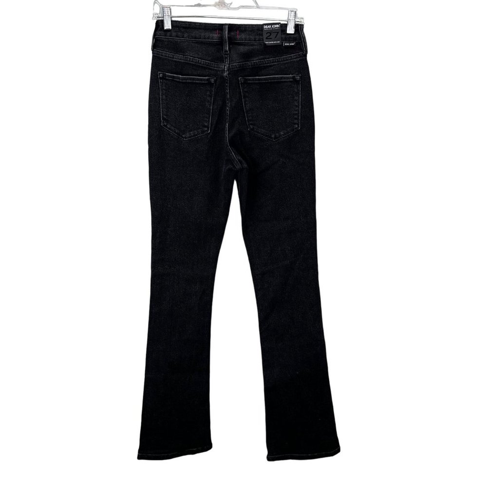 Dear John Robbie Flare Jeans size 27 Black Trail Denim NWT